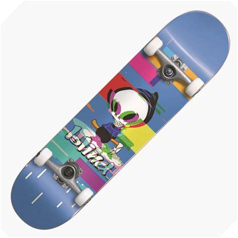 Blind Skateboards Reaper Glitch Fp Blue Complete Skateboard X