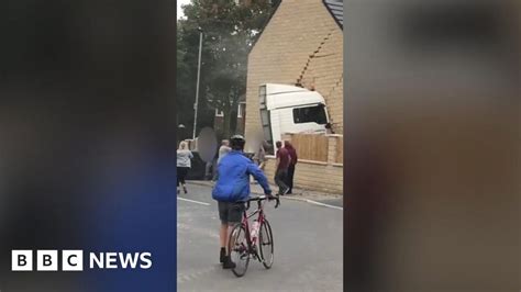 Lorry Crashes Into House In Barnsley