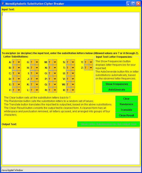 MonoAlphabetic Substitution Cipher