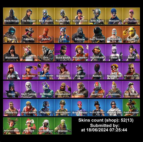 Fa Pc Psn Xbox Skins Black Knight The Reaper Blue Squire