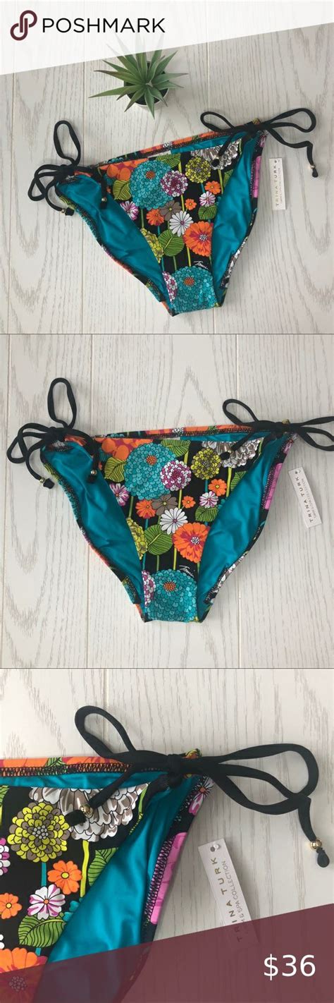 NWT Trina Turk Floral Bikini Bottom Brand New With Tags Trina Turk