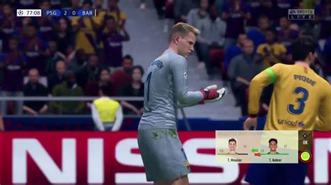 Psg Vs Barcelona Champions Leauge Final Youtube