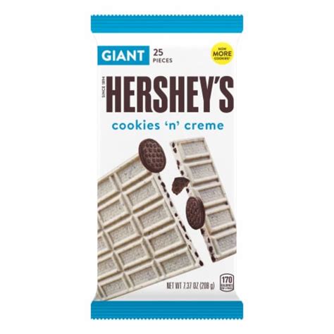 Hersheys Cookies N Creme Giant Candy Bars 25 Pcs 737 Oz Kroger