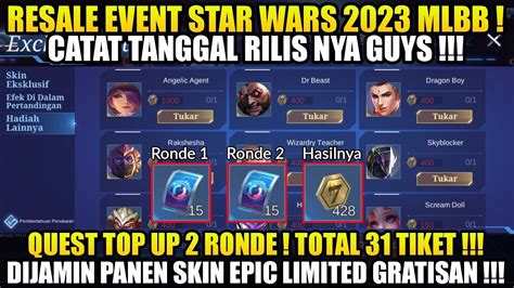 BOCORAN TANGGAL RILIS EVENT STAR WARS ML 2023 DIJAMIN PANEN SKIN EPIC