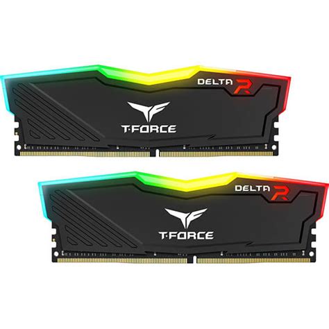 Teamgroup T Force Delta Rgb 2x8gb Kit 3600mhz Ddr4 Pc Memory Black