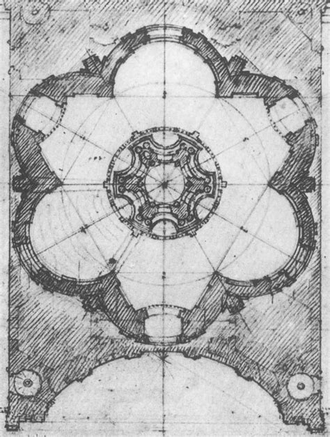 Plan Of Santivo Alla Sapienza Francesco Borromini 1642 1660