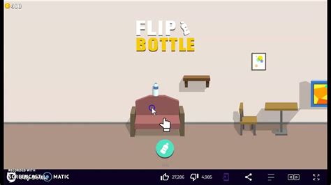 Playing The Game Called Flip Bottle Youtube