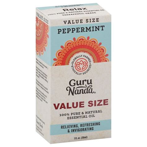 Gurunanda Peppermint Essential Oil Fl Oz Walmart