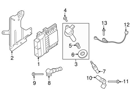 Genuine OEM Ford Part Engine Control Module ECM FL3Z 12A650 CANP