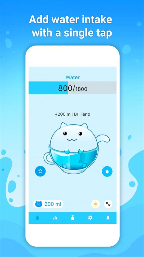 Watercat Drink Reminder для Iphone — Скачать