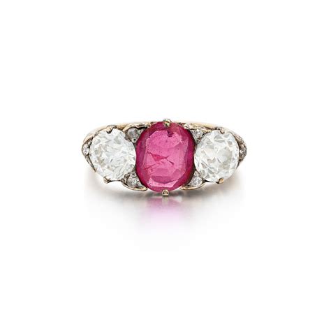 Bague Saphir Rose Et Diamants Pink Sapphire And Diamond Ring Fine