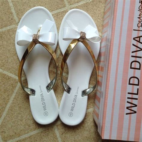 Bow Flip Flops Bow Flip Flops White Flip Flops Womens Fashion Shopping