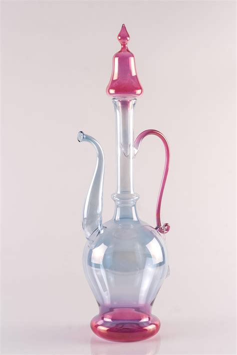 Mouth Blown Glass Bottle By Parise Vetro Italy For Sale At 1stdibs Aldo Parise Parise Vetro