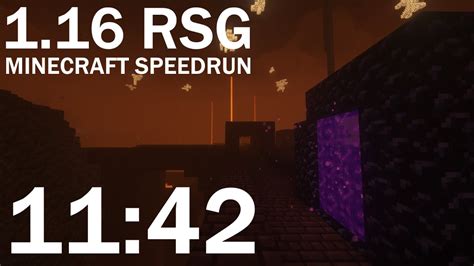 I Got A Sub 12 Minecraft Speedrun [1 16 Rsg Pb] Youtube