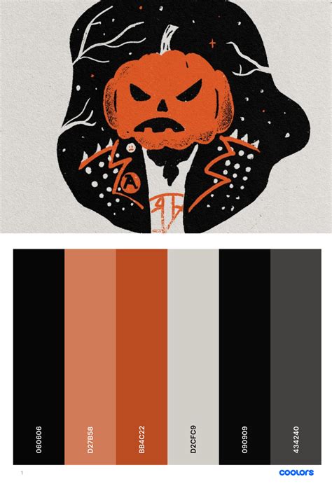 Halloween Color Palettes 2024 Andrei Carleen