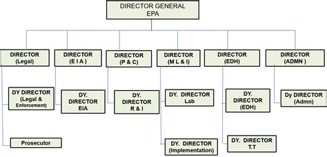 Organogram Environment Protection Department