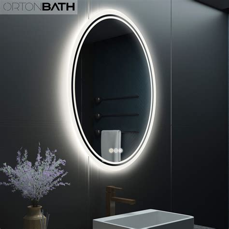 Ortonbath Oval Led Bathroom Mirror X Dimmable Light Wall Mirror