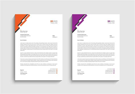 Business letterhead Template 20620632 Vector Art at Vecteezy