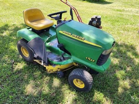 John Deere Lt155 Lawn Mower 15hp 38” Cut Hood Needs Repair Running Order But Could Use Some