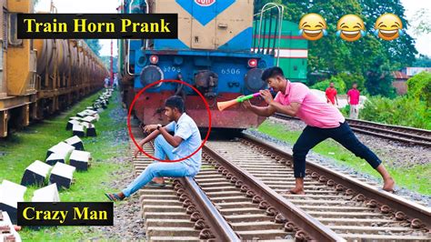 Train Horn Prank 2021 The Best Of Train Horn Prank On Public PART 8