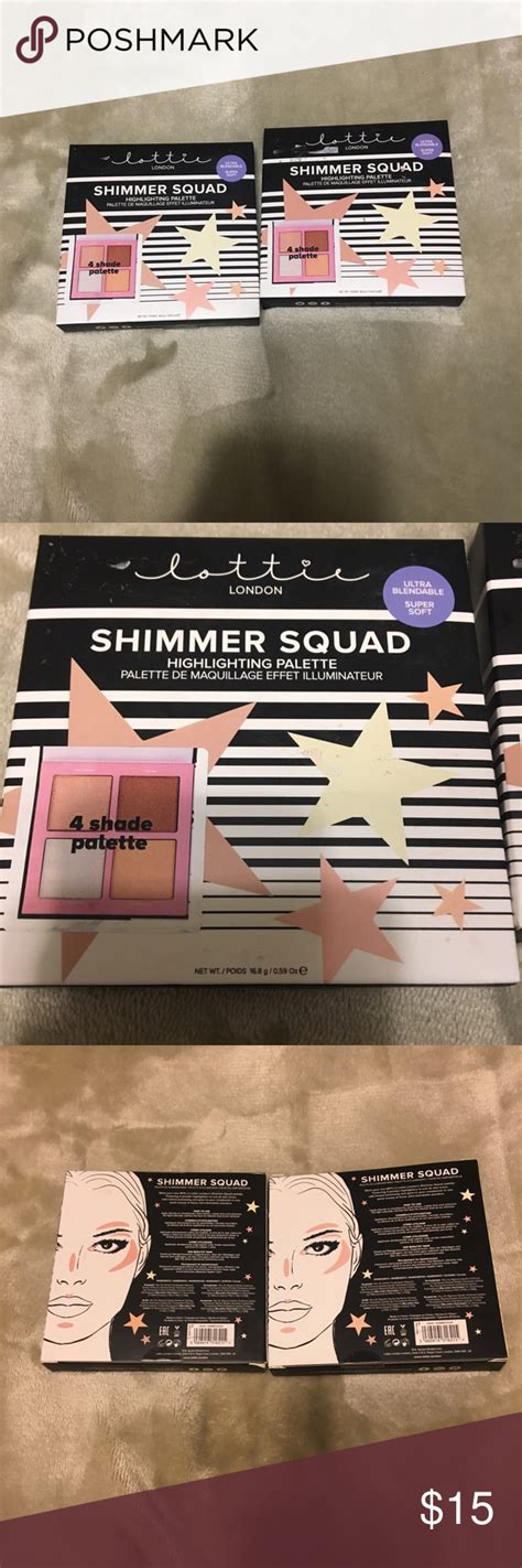 Lottie London Shimmer Squad Highlight Palette 2x Highlighter Palette