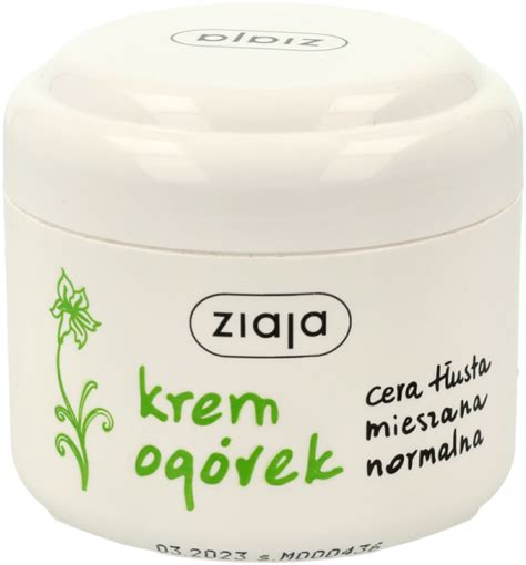 ZIAJA Ogórek krem do twarzy nawilżający 100 ml Drogeria Rossmann pl