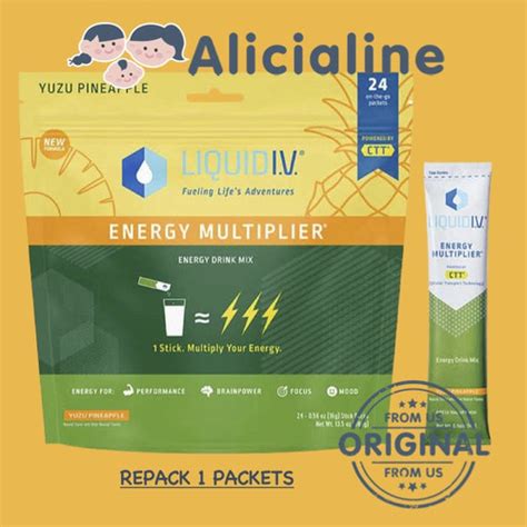 Jual Liquid IV Hydration Multiplier Electrolyte Mix Repack 1 Yuzu Pineapple - Jakarta Timur ...