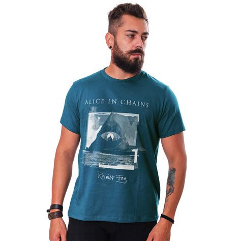 Alice In Chains Camiseta - Camiseta Alice in Chains Rainier Fog - Estilo Rock e Conforto em Algodão