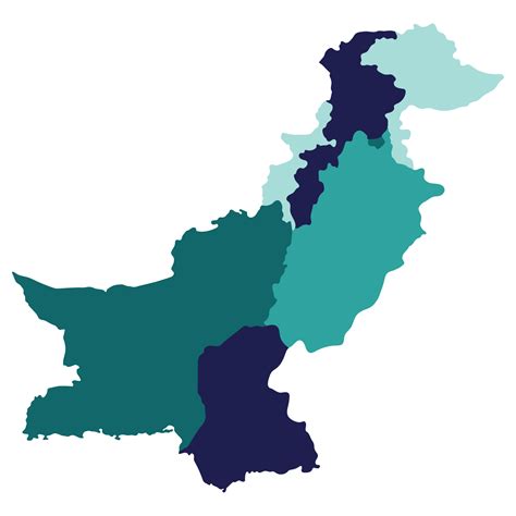 Pakistan Map Map Of Pakistan In Administrative Provinces In Multicolor