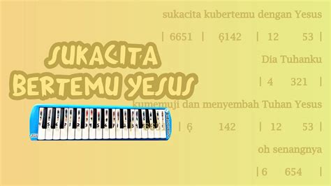 SUKACITA BERTEMU YESUS PIANIKA MELODICA TUTORIAL LAGU ROHANI YouTube