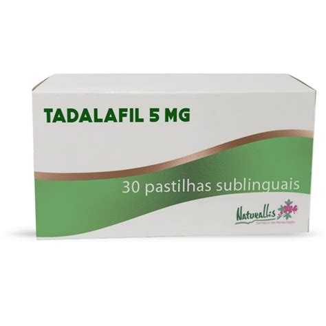 Tadalafil 5mg Sublingual 30 Pastilhas Naturallis Farmácia De