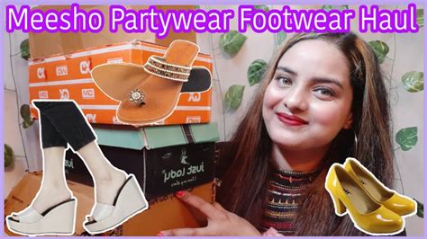 Meesho Footwear Partywear Haul Starting Rs Heels Flat Pumps