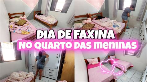 DIA DE FAXINA NO QUARTO DAS MENINAS LAVEI TUDO ATE AS PAREDES FIZ