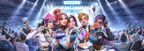 Disfruta De Una Noche Perfecta Con El Evento LE SSERAFIM X Overwatch 2