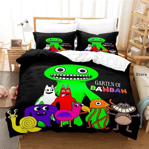 Garten Of Banban Juego De Ropa De Cama De Dibujos Animados Ropa De Cama