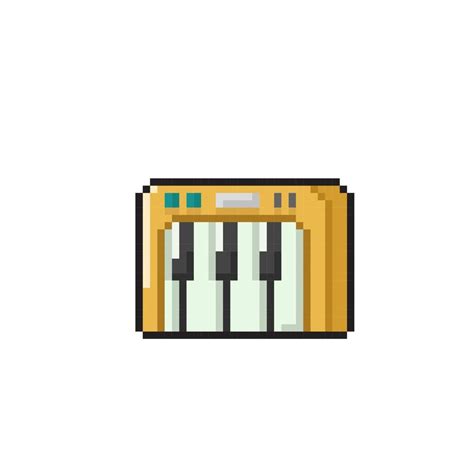 mini piano in pixel art style 21660130 Vector Art at Vecteezy