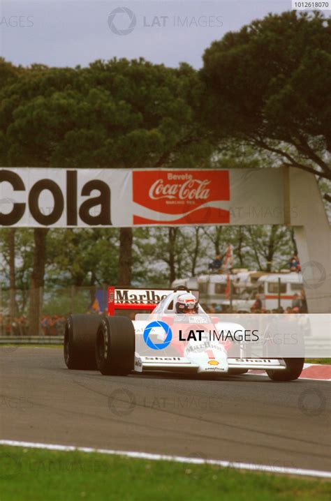 Imola Italy 25 27 April 1986 Alain Prost McLaren MP4 2C TAG Porsche