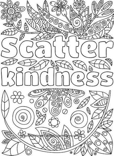 Free Kindness Coloring Pages