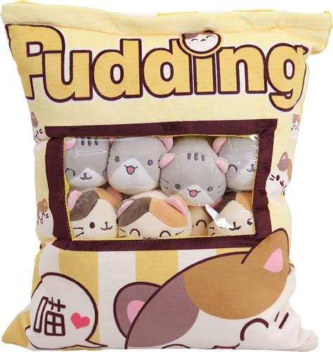 Nette Plüsch Kissen Plüschtier Snack Tasche Kissen Mit 8 Mini Plüschtier Gefüllte Hug Kissen