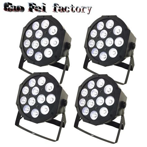 4pcslot 12x12w Led Mini Par Can Slim Par Light High Power Flat Par64