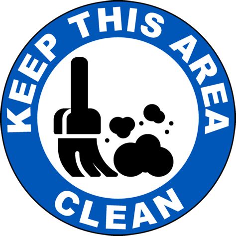 Keep This Area Clean Floor Sign - In Stock, Ships Fast