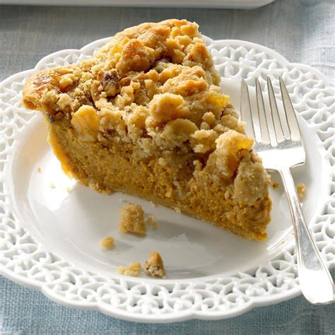 Ginger Streusel Pumpkin Pie Recipe Taste Of Home