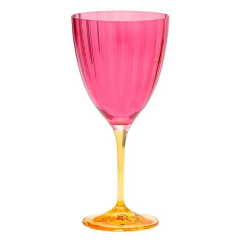 Anna Nina Jazzy Wine Glass Pink Smallable