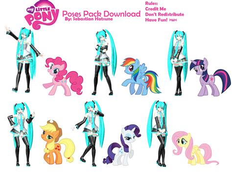 Poses Pack My Little Pony Dl By Sebastianhatsune01 On Deviantart