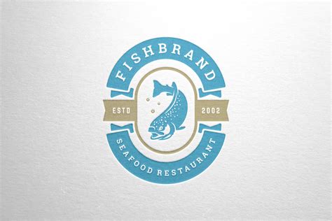 Fish Restaurant Logo Design Template Graphic by vasyako1984 · Creative ...