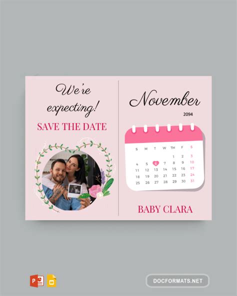 Free Editable Pregnancy Announcement Templates Docformats Net