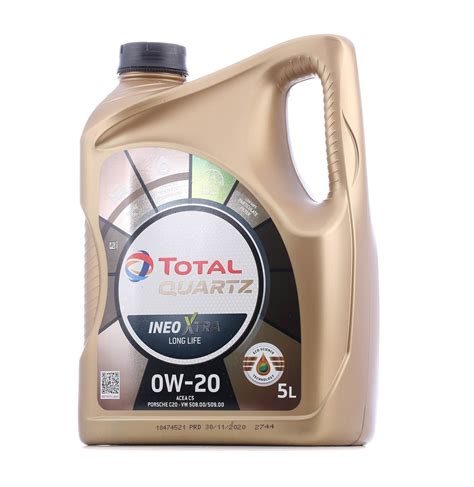 TOTAL Quartz INEO Long Life FE 3210205 Óleo do motor 0W 20 Capacidade