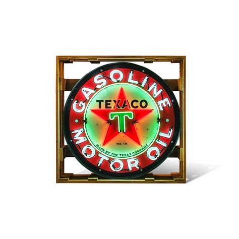 Bonhams Cars : Gasoline Texaco Motor oil - Illuminated Logo