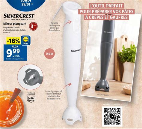 Promo Silver Crest Mixeur Plongeant Chez Lidl