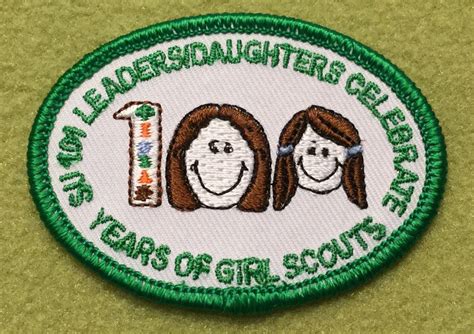 Girl Scout 100th Anniversary Patch Su 101 Leaders Daughters Celebrate